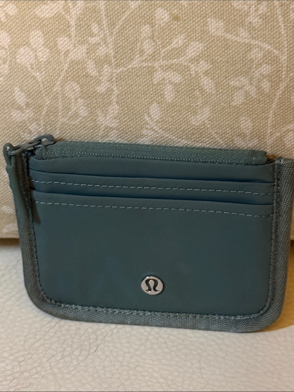 lululemon athletica Teal Zip Card Holder